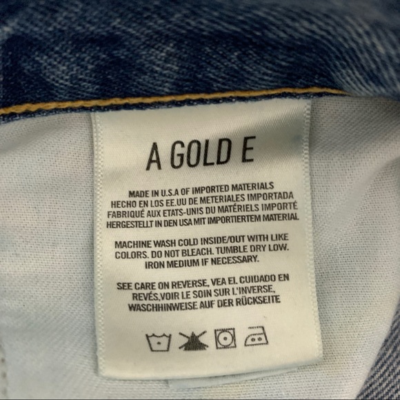 AGOLDE 90s Jeans Cut off Shorts In Fallout - Picture 5 of 11